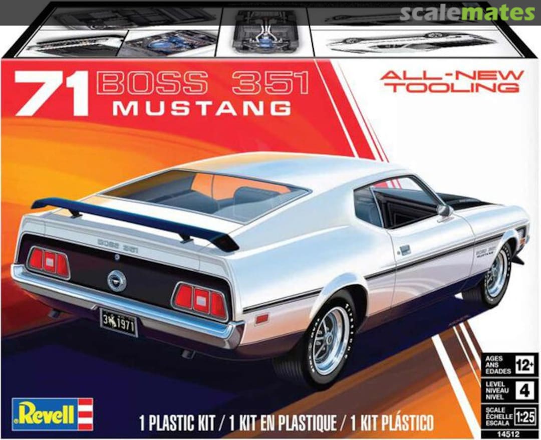 Boxart ‘71 Boss 351 Mustang 14512 Revell