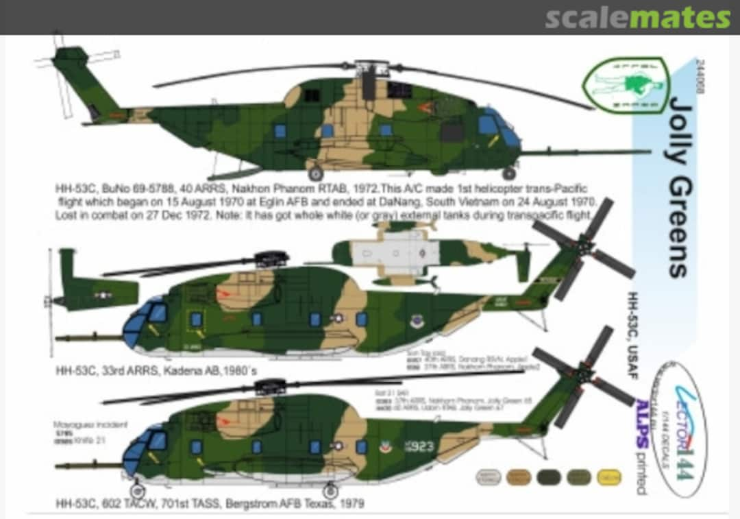 Boxart Jolly Greens: HH-53C 244066 Vector144