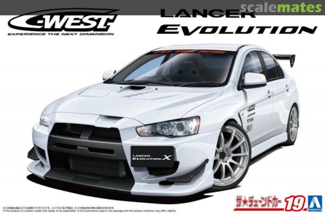 Boxart C-West CZ4A Lancer Evolution X '07 069295 Aoshima