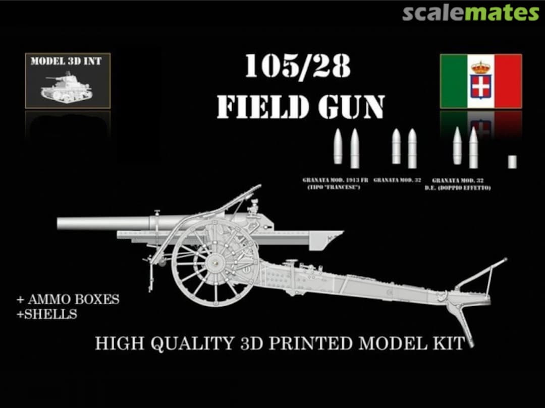 Boxart 105/28 Field Gun IT35Re158 MODEL 3D INT