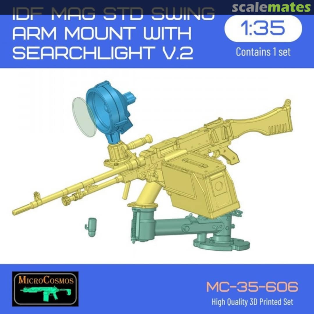 Boxart IDF MAG Std Swing arm mount with searchlight v.2 (lowered version) MC-35-606 3D MicroCosmos