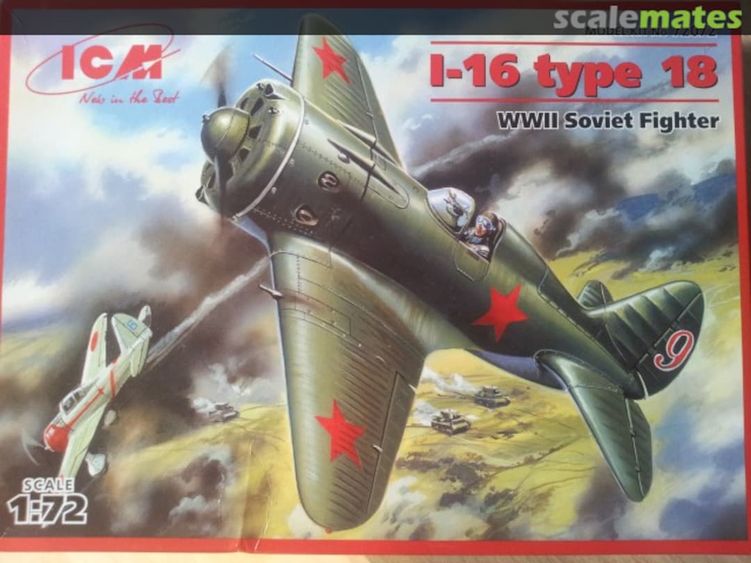 Boxart I-16 Type 18 72072 ICM