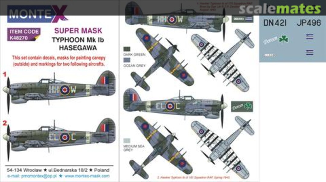 Boxart Hawker Typhoon Mk.Ib K48270 Montex