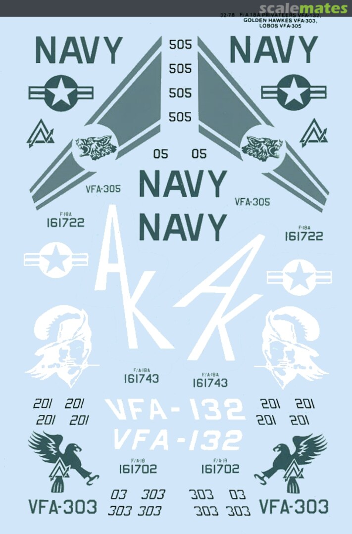 Boxart F/A-18A Hornets 32-0078 SuperScale International