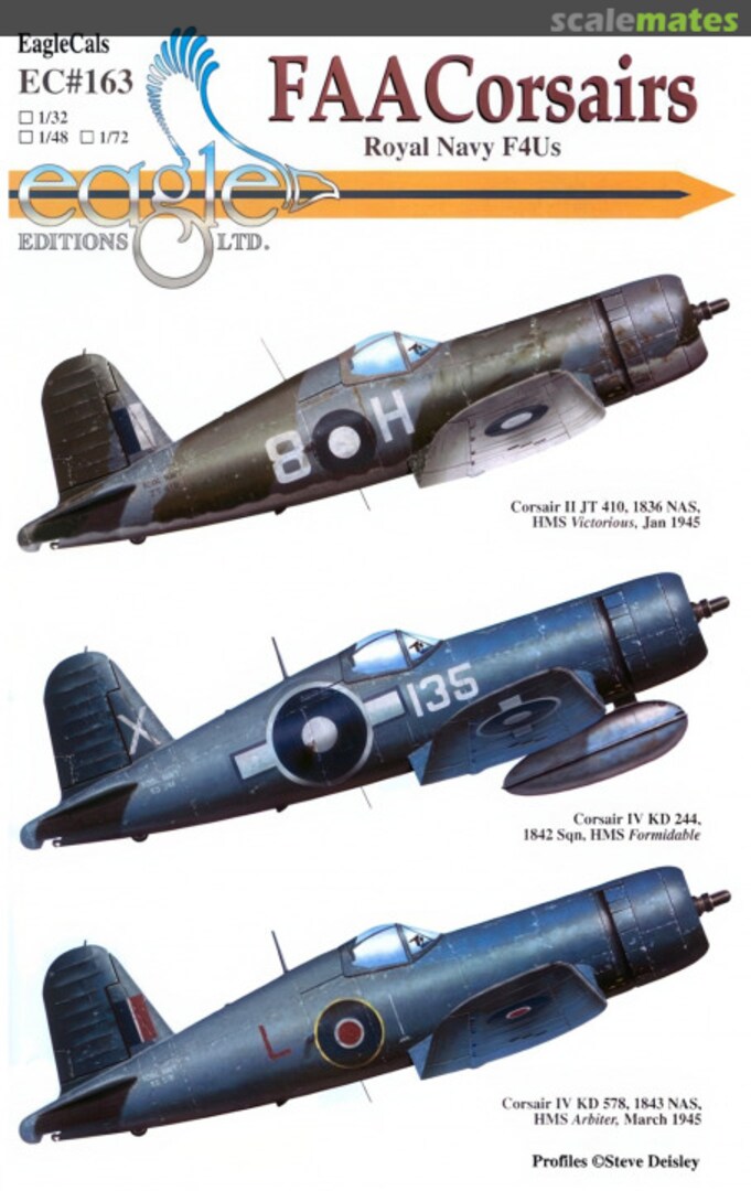 Boxart FAA Corsairs EagleCals EC32-163 Eagle Editions