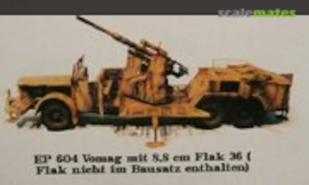 1:35 Vomag with 8,8 cm FLAK 36 (Flak nicht im Bausatz enthalten) (J. Peddinghaus Zinnfiguren EP 604)