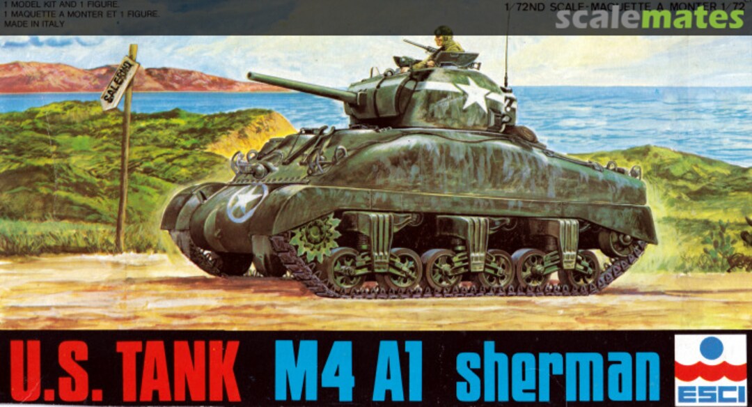 Boxart M4A1 Sherman 8028 ESCI