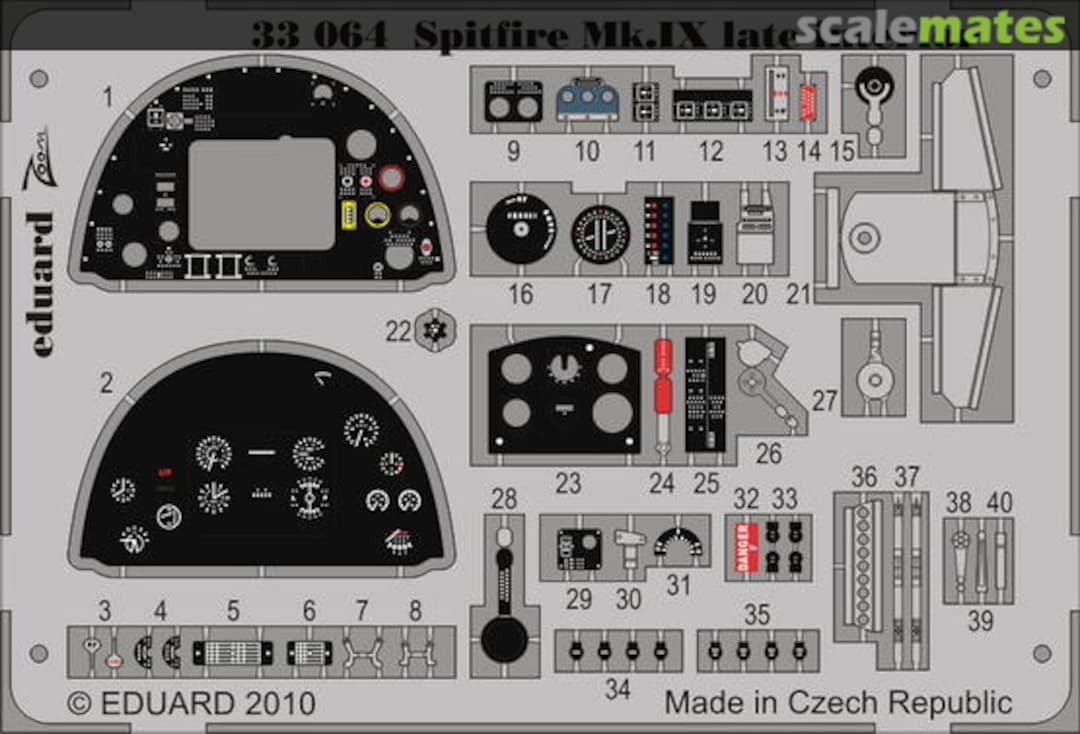 Boxart Spitfire Mk.IX late interior S.A. 33064 Eduard