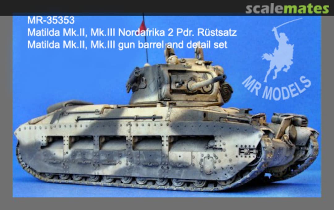 Boxart Matilda Mk.II / III Nordafrika 2 Pdr. Kanone MR-35353 MR Modellbau