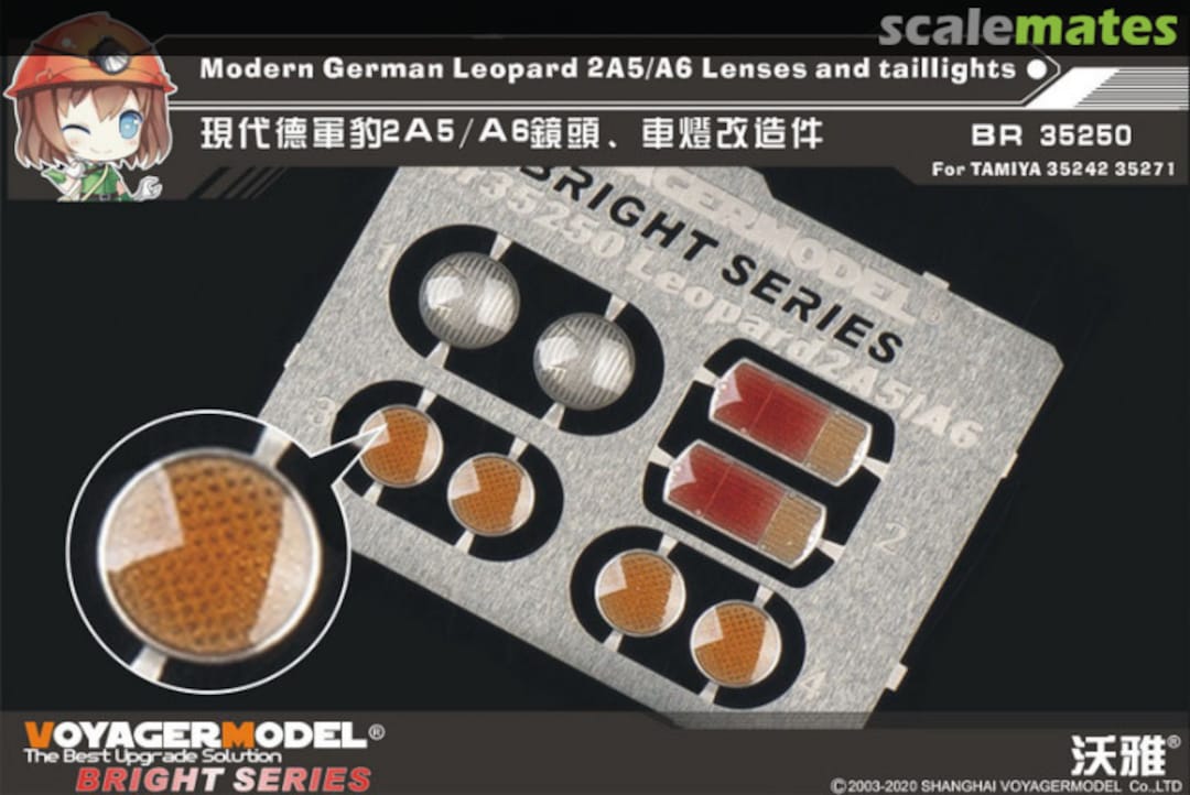 Boxart Modern German Leopard 2A5/A6 Lenses and taillights BR35250 Voyager Model