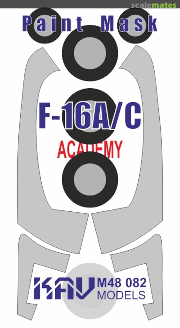 Boxart F-16A/C paint mask (Academy) KAV M48 082 KAV models