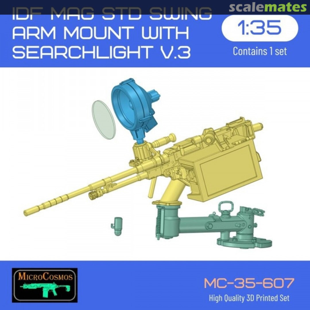 Boxart IDF MAG Std Swing arm mount with searchlight v.3 (lowered version) MC-35-607 3D MicroCosmos