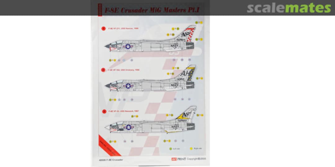 Boxart F-8E Crusader MiG Masters Pt 1 AV48006 AVI Print