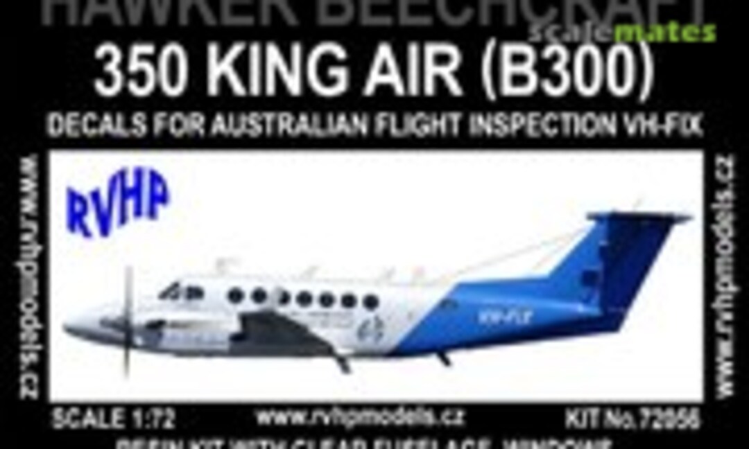 1:72 Hawker Beechcraft 350 King Air (B300) (Australia Flight Inspection Aircraft VH-FIX) (RVHP 72056)