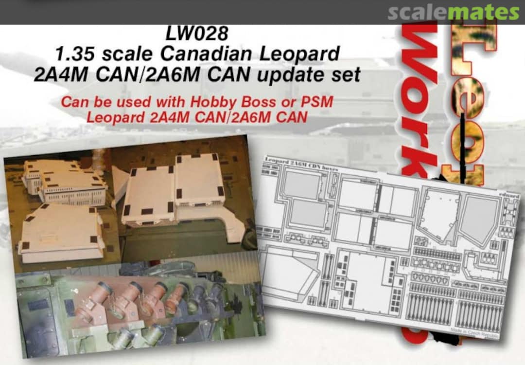 Boxart Canadian Leopard 2A4M CAN and 2A6M CAN update set LW028 Leopard Workshop