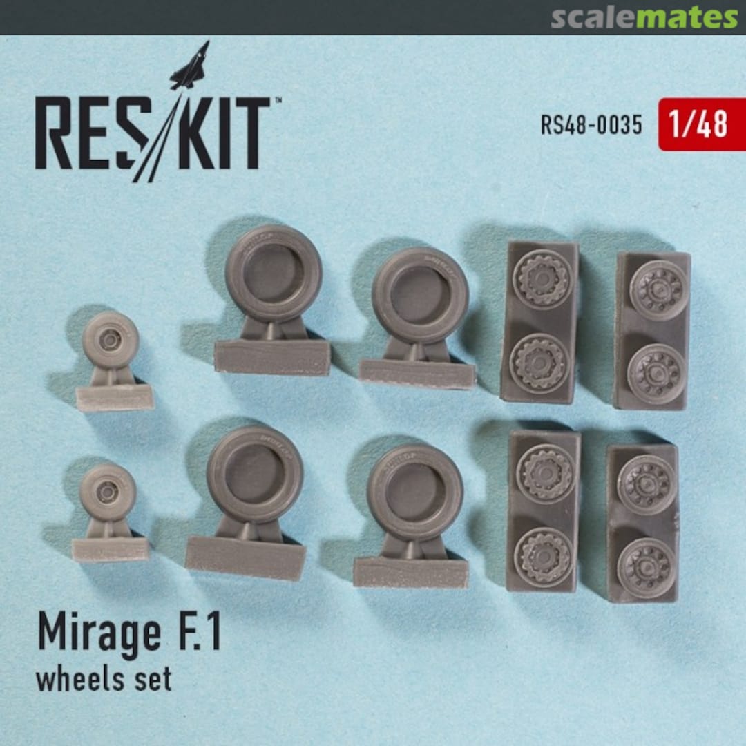 Boxart Mirage F.1 - Wheels Set RS48-0035 ResKit