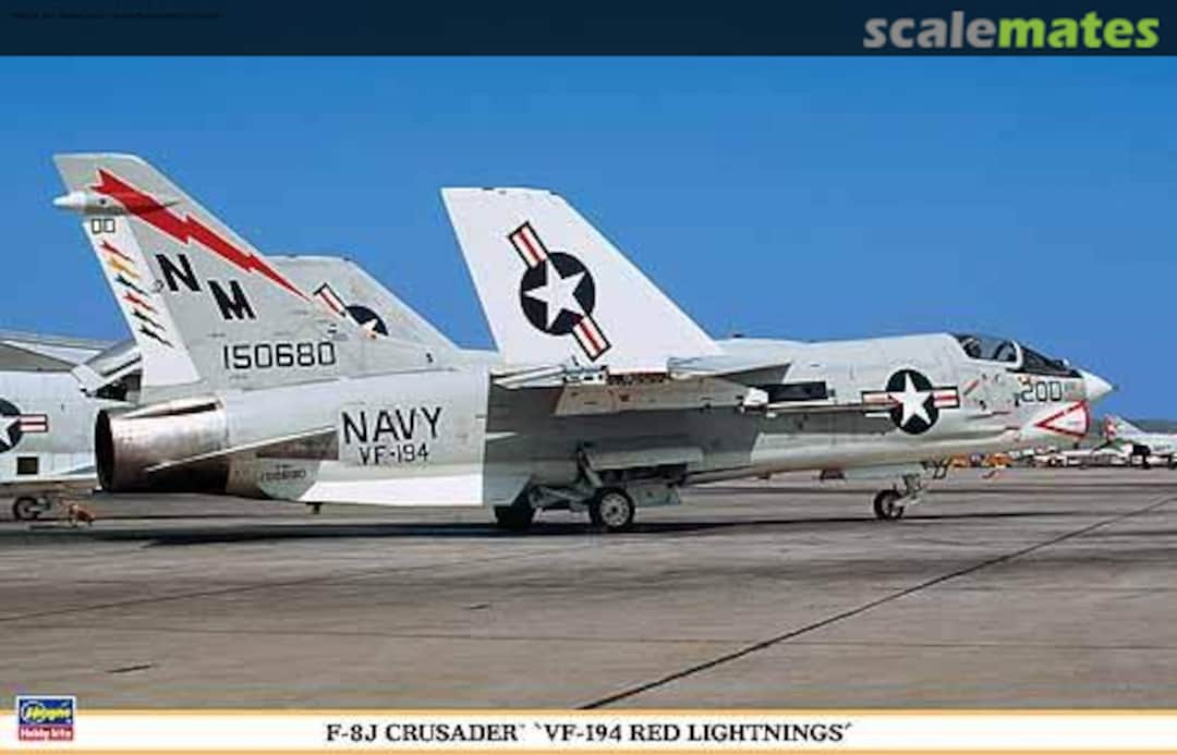 Boxart F-8J Crusader `VF-194 Red Lightnings´ 09868 Hasegawa