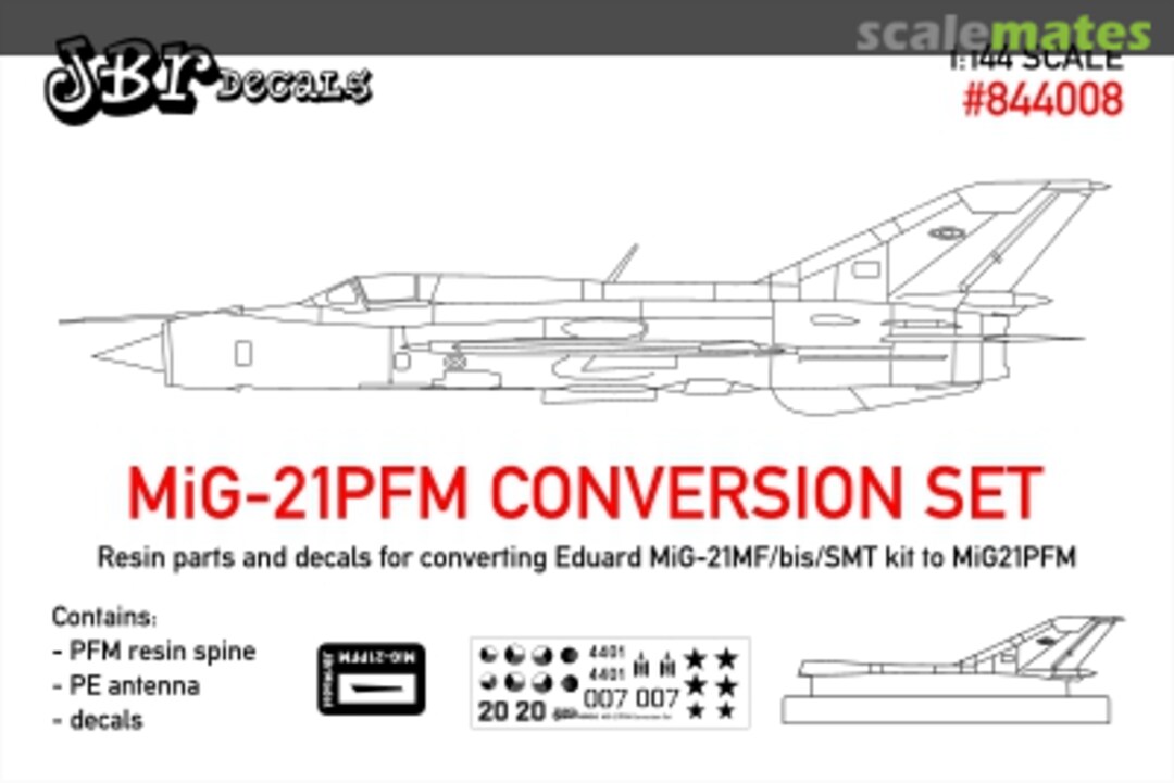 Boxart MiG-21PFM Conversion Set 844008 JBr Decals