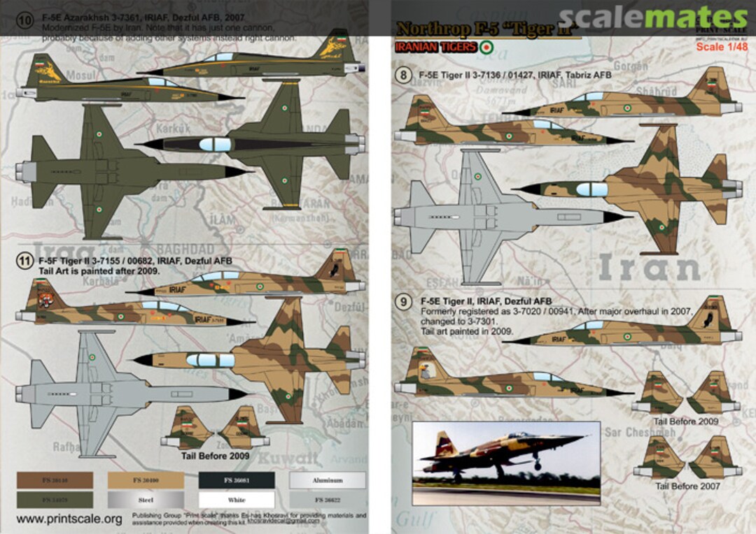 Contents Northrop F-5 "Tiger II" 48-113 Print Scale