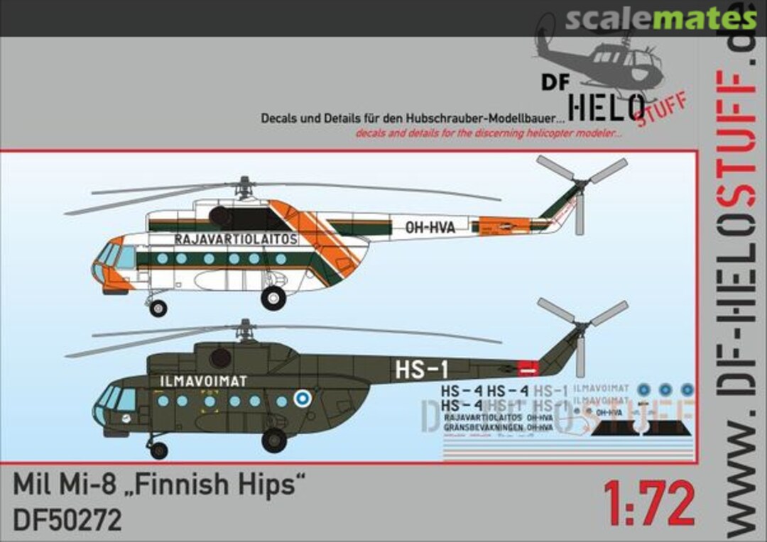 Boxart Mil Mi-8 "Finnish Hips" DF50272 DF HeloStuff