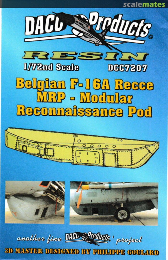 Boxart Belgian F-16A Recce MRP - Modular Reconnaissance Pod DCC7207 Daco Products