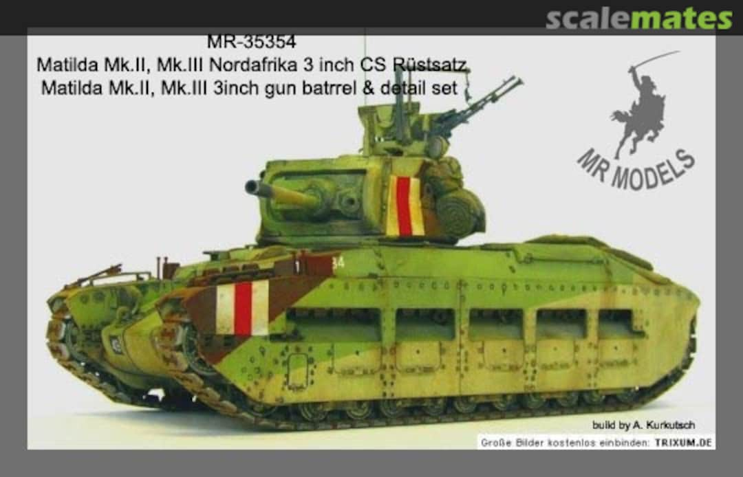 Boxart Matilda Mk.II / III Nordafrika CS Tank MR-35354 MR Modellbau