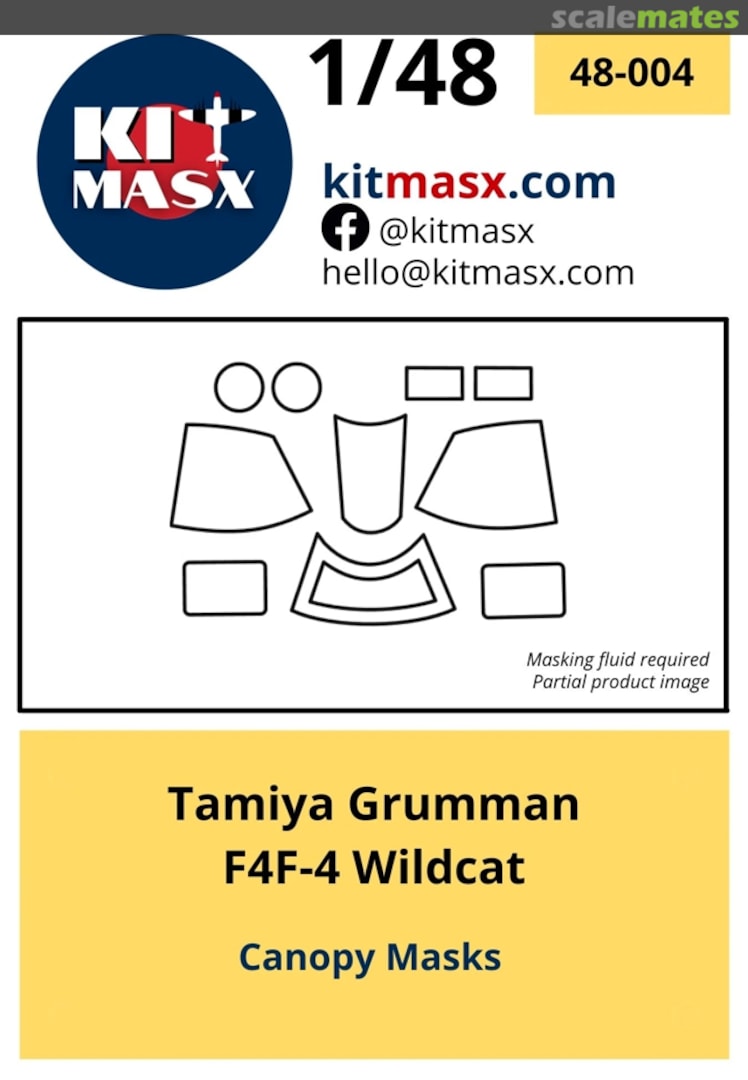 Boxart Grumman F4F-4 Wildcat 48-004 Kit Masx