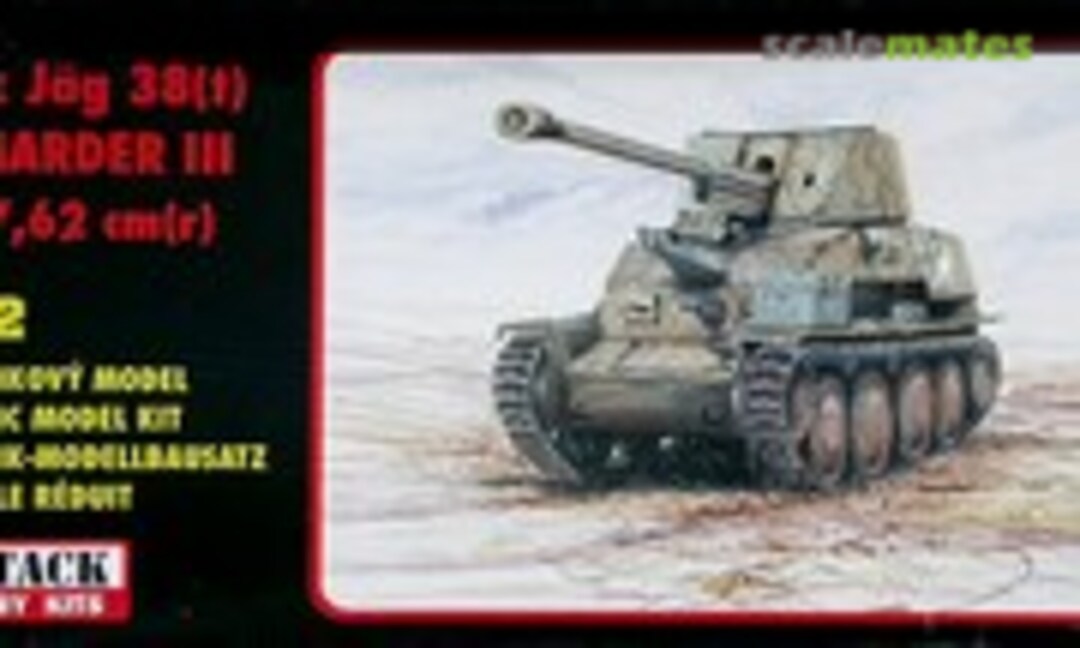 1:72 Pz Jäg 38(t) Marder III 7,62 cm(r) (Attack Hobby Kits 72833)