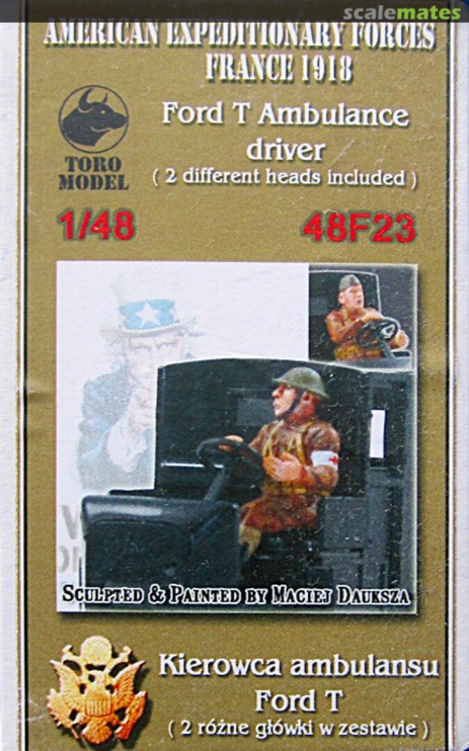 Boxart Ford T Ambulance driver 48F23 ToRo Model