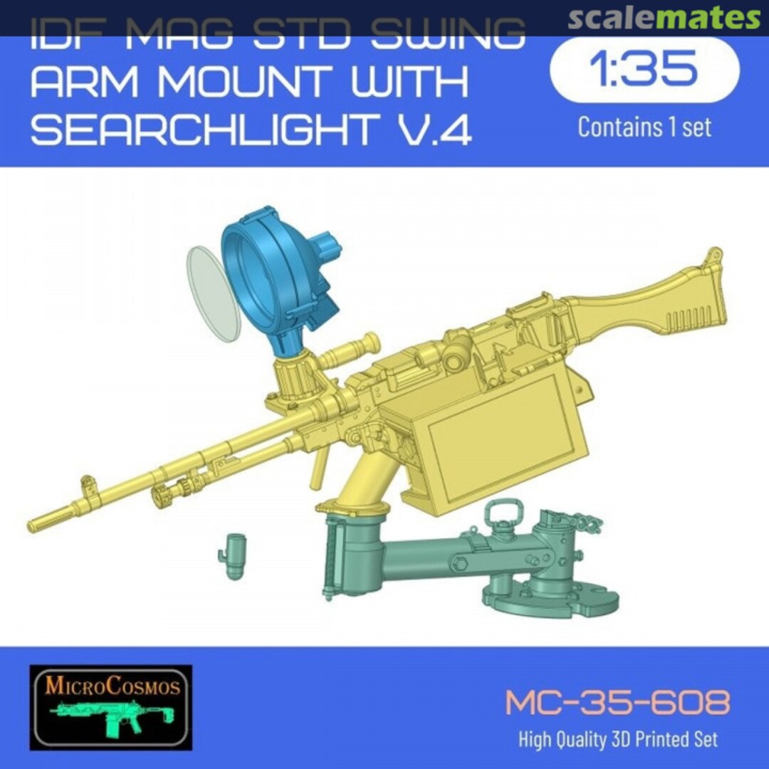 Boxart IDF MAG Std Swing arm mount with searchlight v.4 (lowered version) MC-35-608 3D MicroCosmos