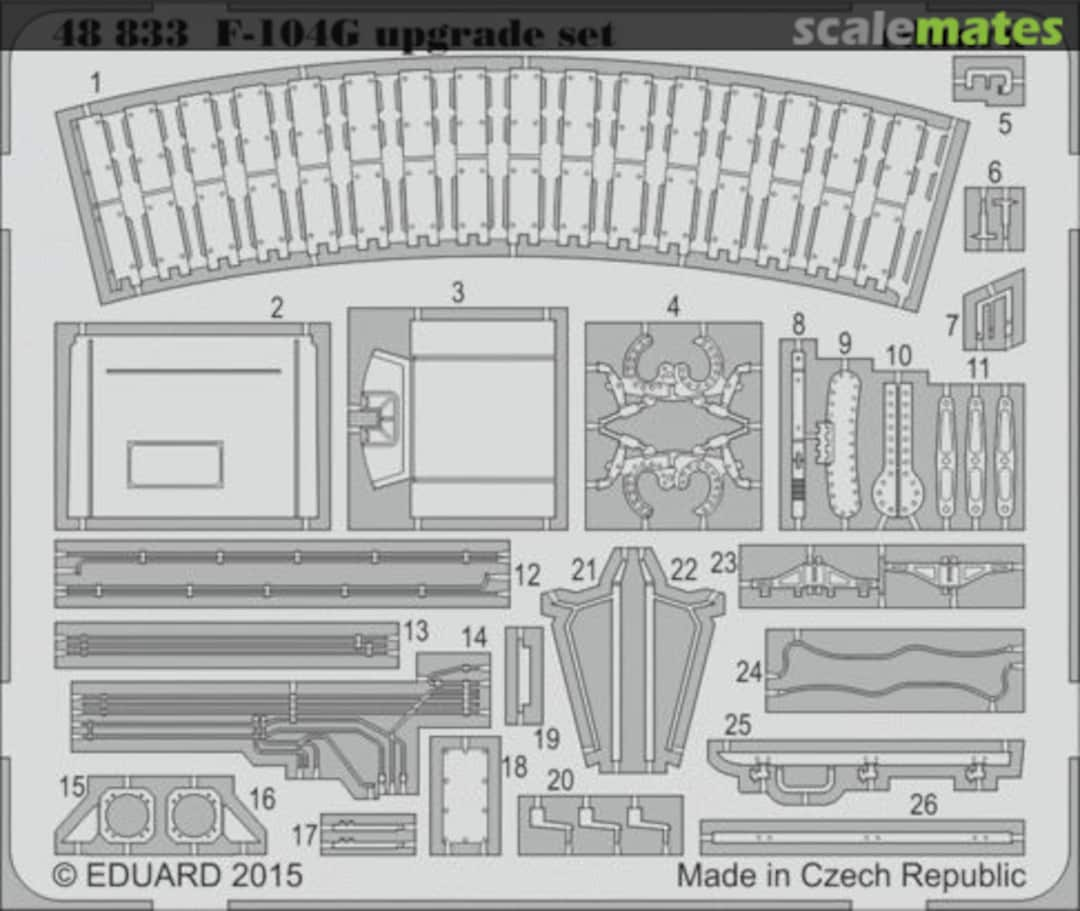 Boxart F-104G upgrade set 48833 Eduard