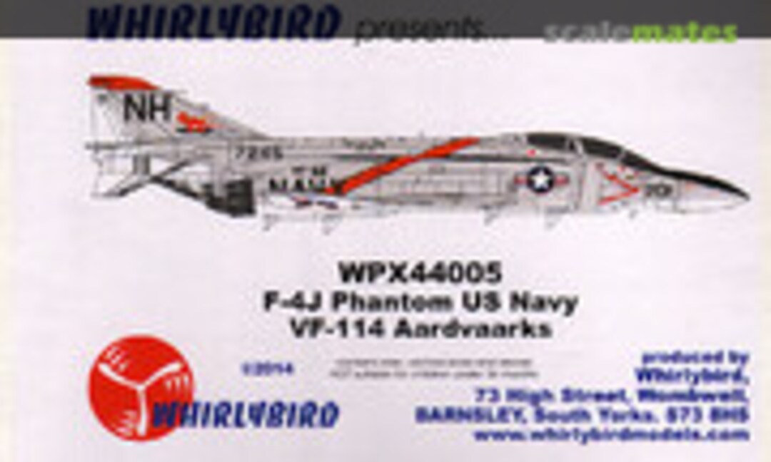 1:144 F-4J Phantom US Navy - VF-114 Aardvaarks (Whirlybird WPX44005)