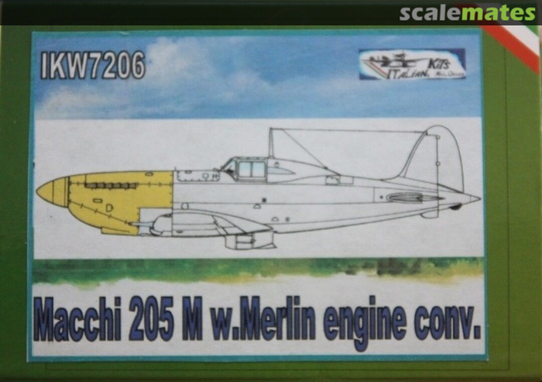 Boxart Macchi 205 M w. Merlin engine conversion IKW7206 Italian Kits