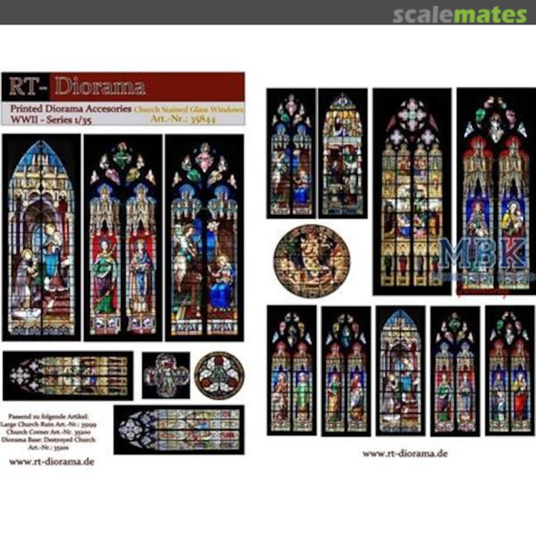 Boxart Church Stained Glass Windows 35844 RT-Diorama