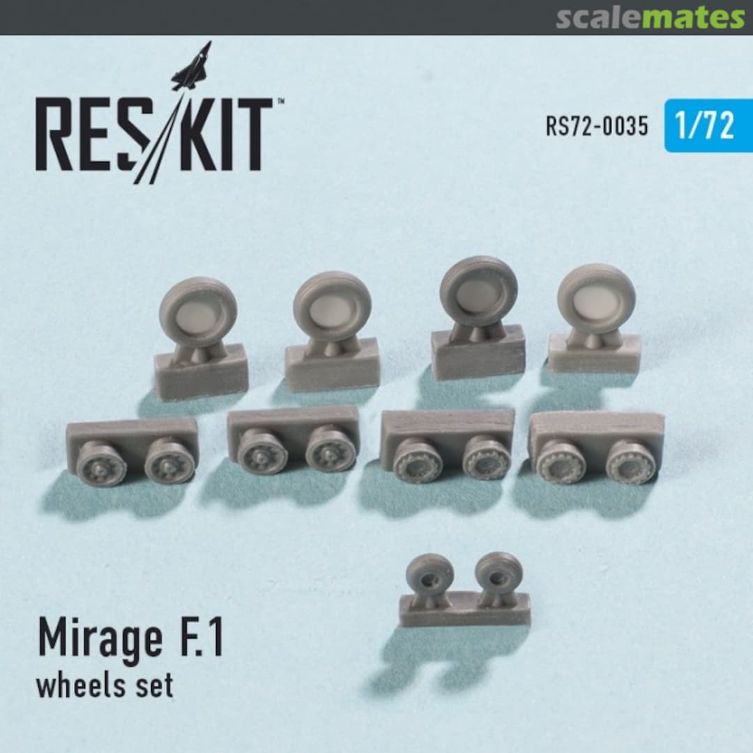 Boxart Mirage F.1 - Wheels Set RS72-0035 ResKit