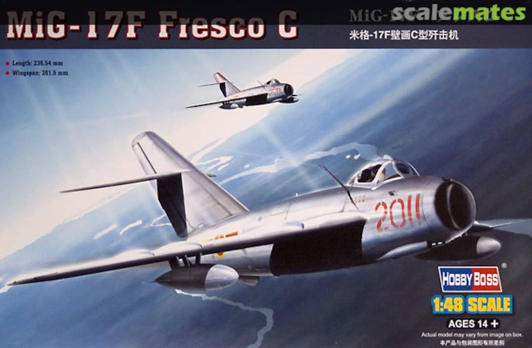 Boxart MiG-17F Fresco C 80334 HobbyBoss