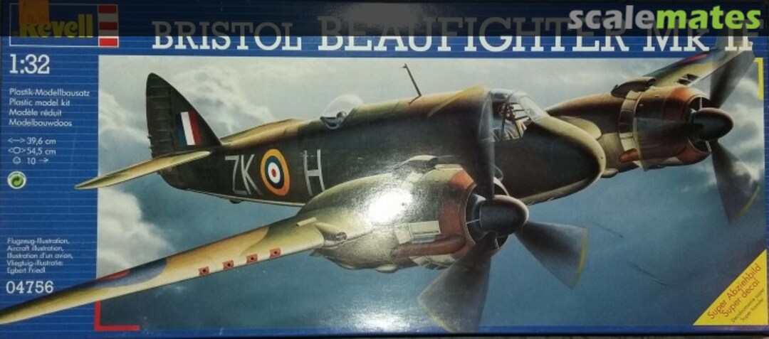 Boxart Bristol Beaufighter Mk IF 04756 Revell