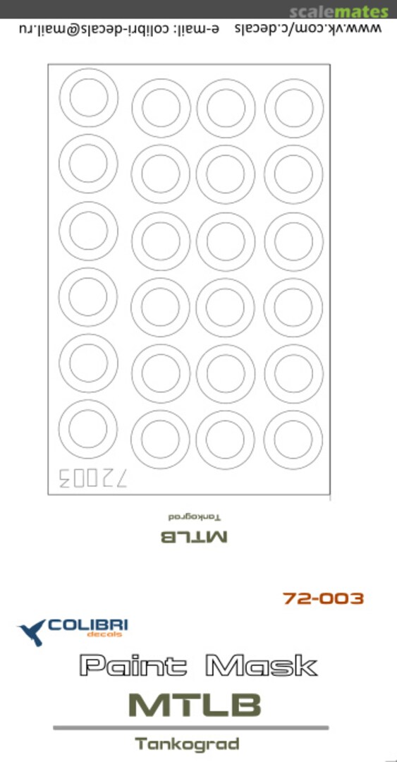 Boxart MTLB (Tankograd) M72003 Colibri Decals