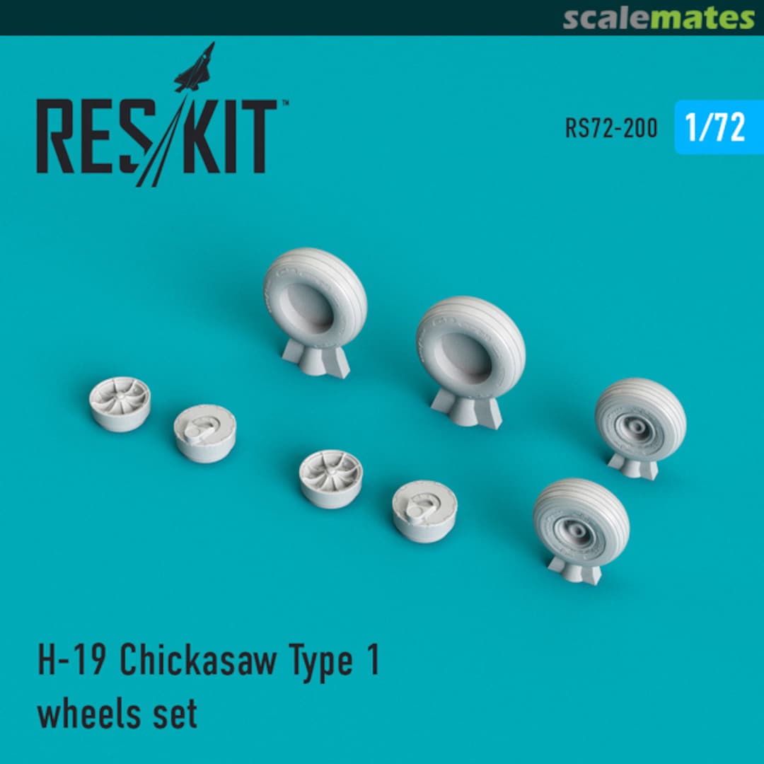 Boxart H-19 Chickasaw Type 1 wheels set RS72-0200 ResKit