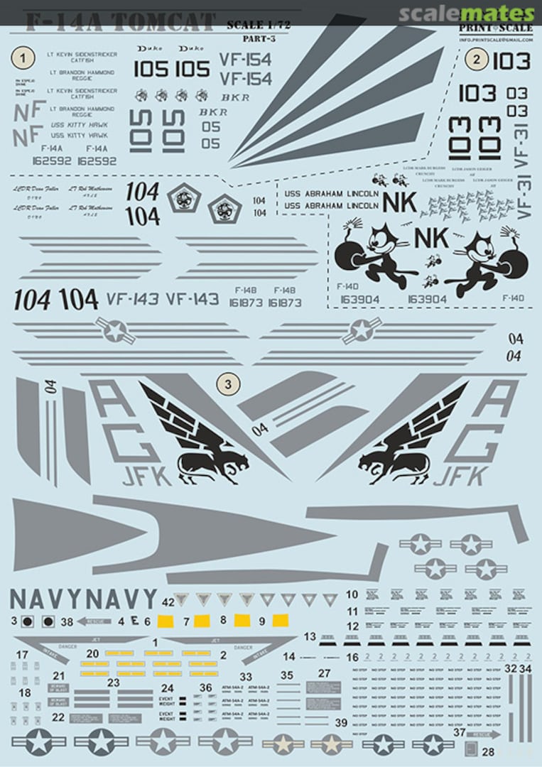 Boxart F-14A Tomcat 72-390 Print Scale