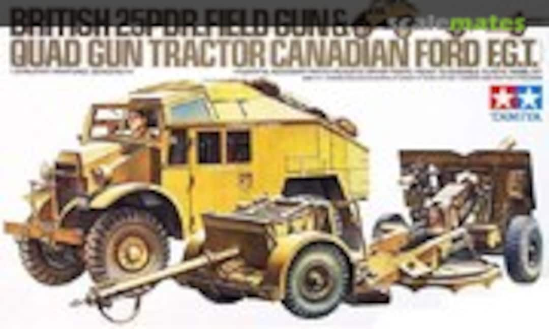 25pdr.field gun &amp; Quad gun tractor Canadian Ford F.G.T. (Tamiya 35044)