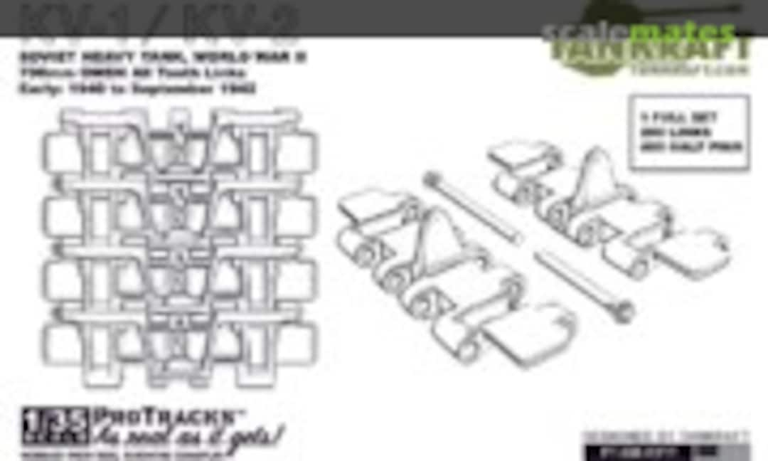 1:35 KV-1/KV-2 700mm OMSH All Tooth Links Early (1940 to Sep '42) (Tankraft PT-005-KV1T)