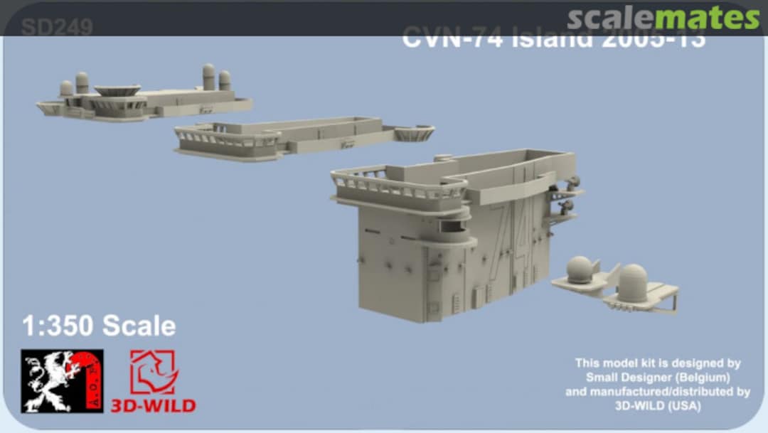 Boxart CVN-74 Island 2005-13 SD249 3D-Wild