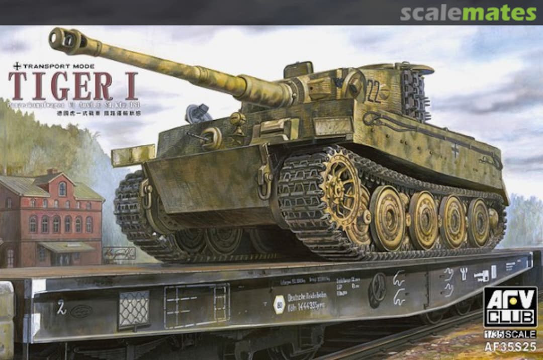 Boxart Pz.Kpfw. VI Tiger I Ausf. E Late Version mit Transportkette AF35S25 AFV Club