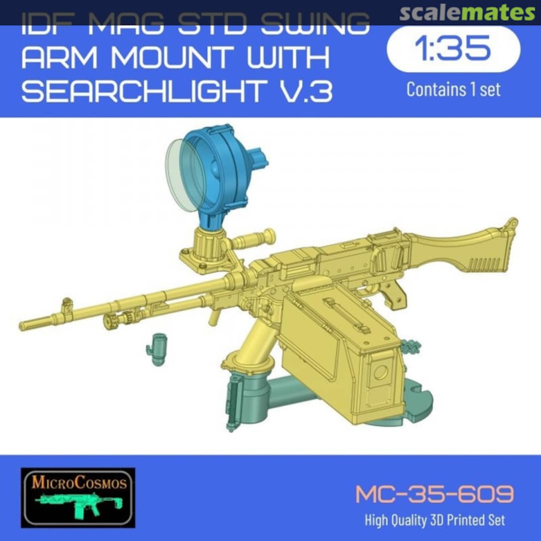 Boxart IDF MAG Std Swing arm mount with searchlight v.3 MC-35-609 3D MicroCosmos