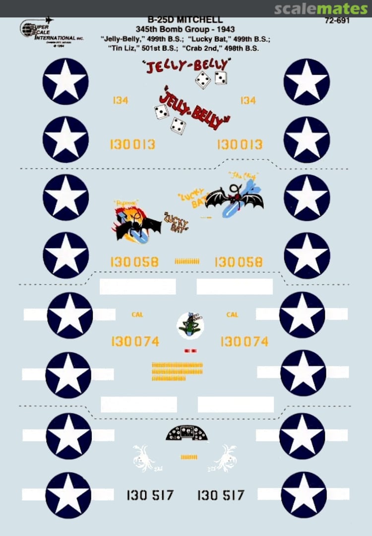 Boxart B-25D Mitchell 72-0691 SuperScale International