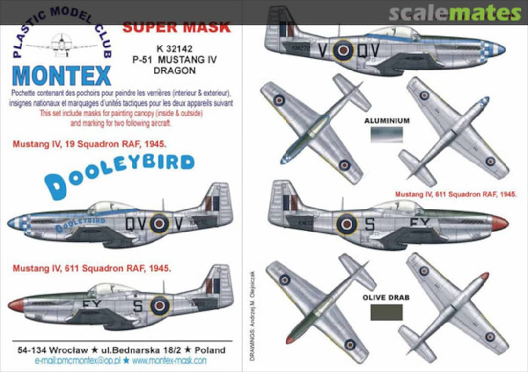 Boxart P-51 Mustang IV K32141 Montex