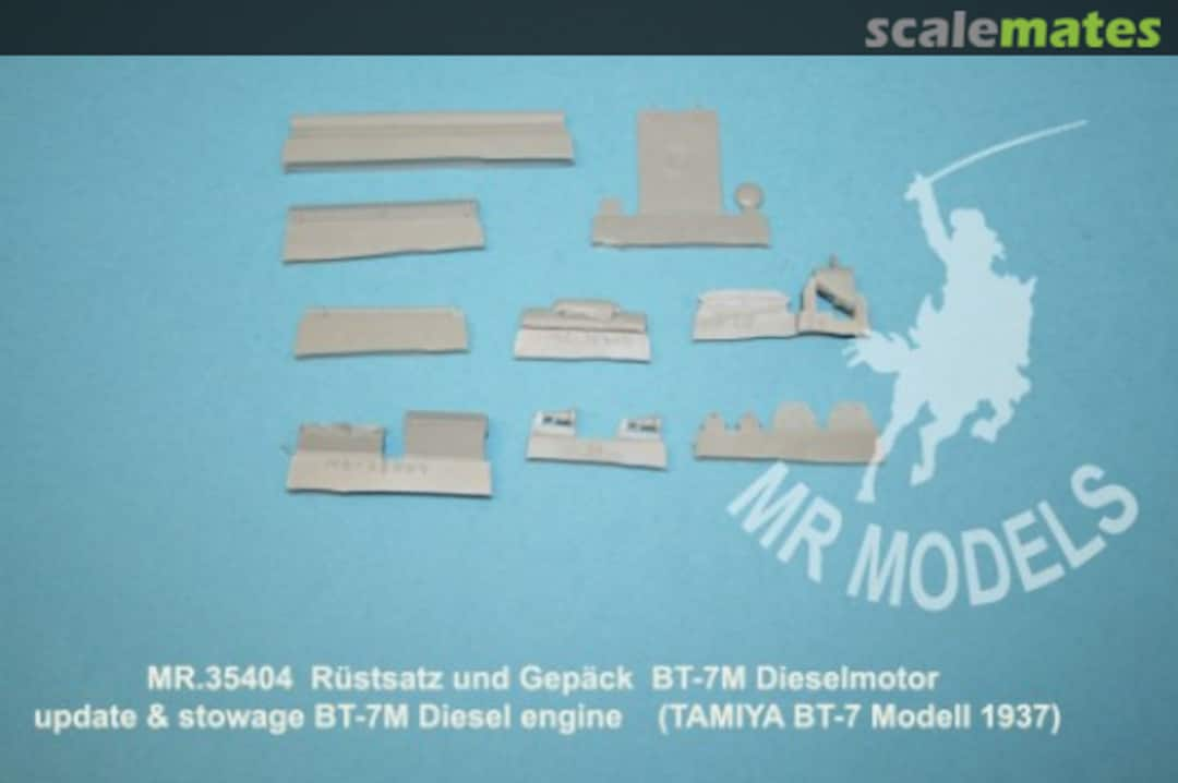 Boxart Rüstsatz und Gepäck BT-7 M Dieselmotor MR-35404 MR Modellbau