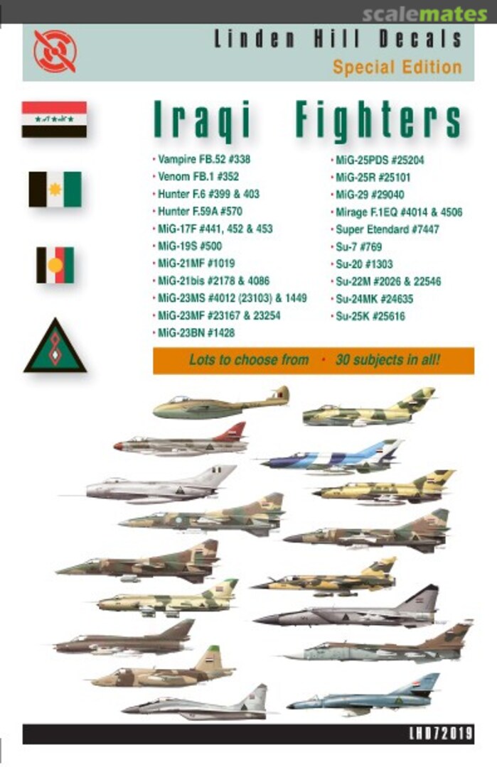 Boxart Iraqi Fighters LHD72019 Linden Hill Decals