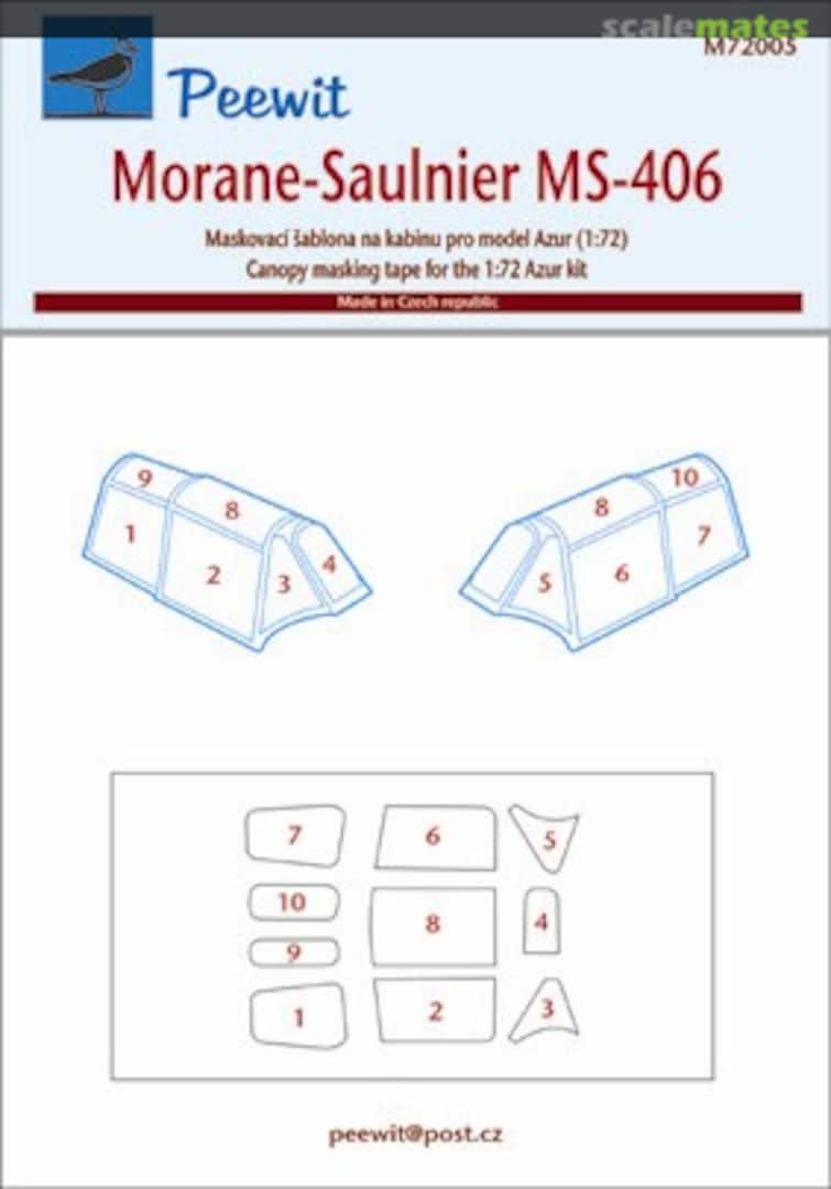 Boxart Morane-Saulnier MS-406 M72005 Peewit